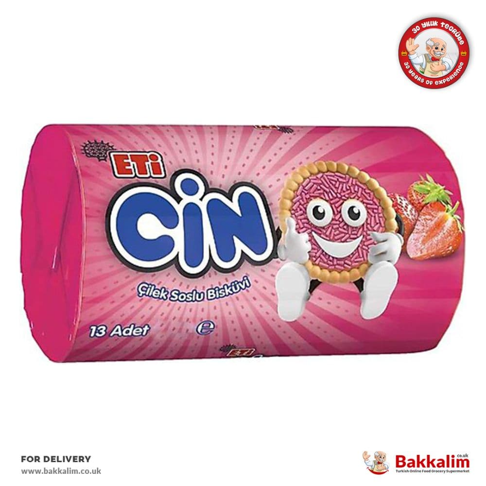 Eti Cin Strawberry Jelly Biscuits 13 Pcs