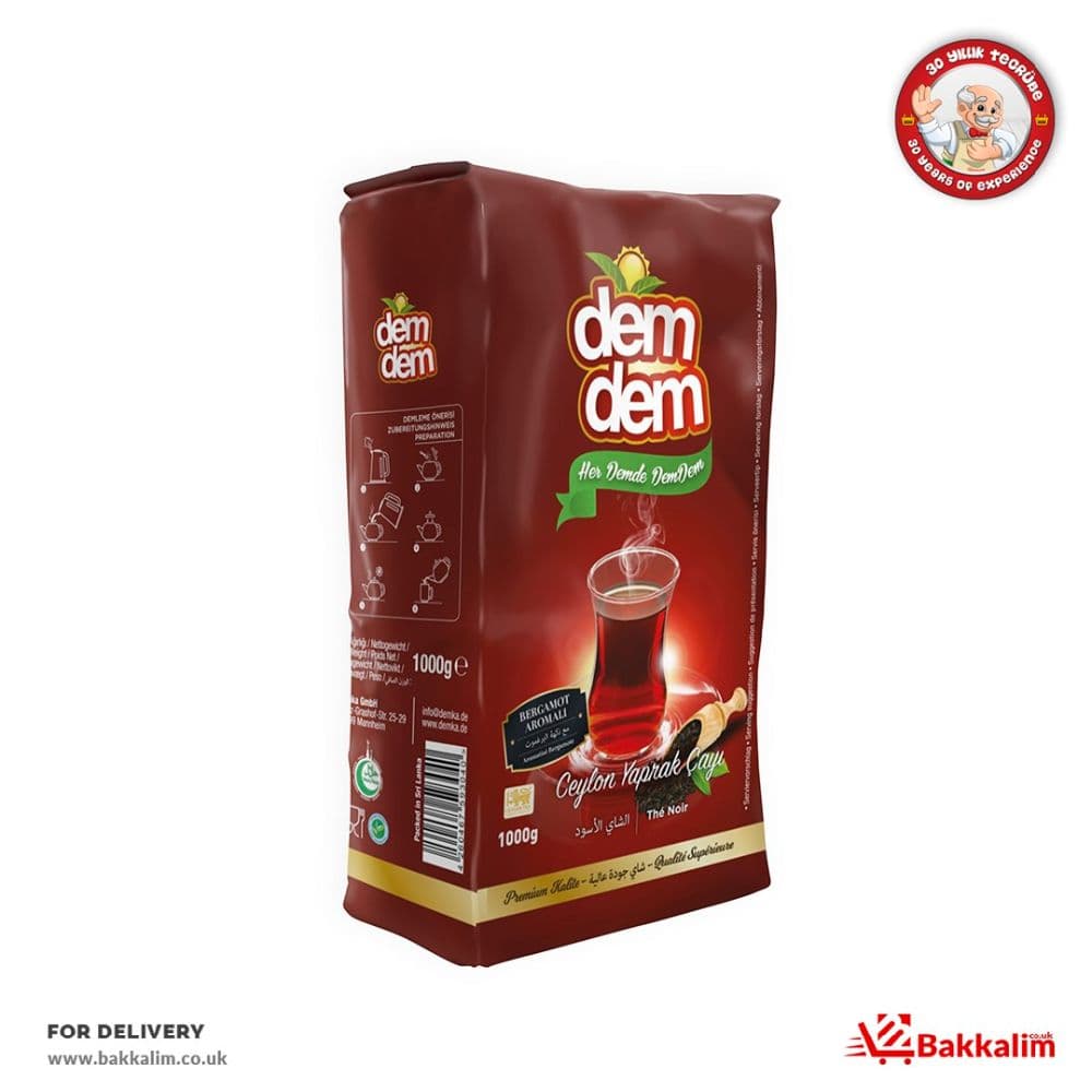 Demdem 1000 Gr Black Tea With Bergamotte 