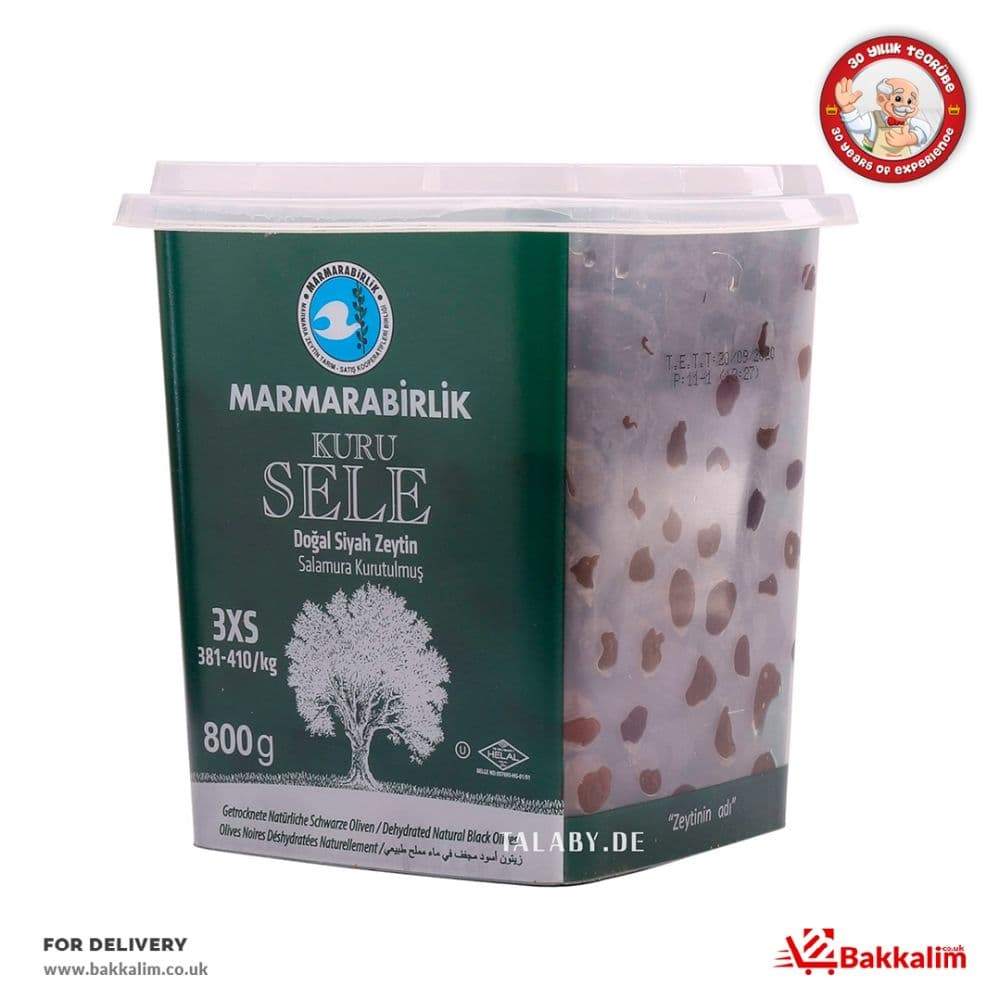 Marmarabirlik 800 Gr 3xS Dried Natural Black Olives 