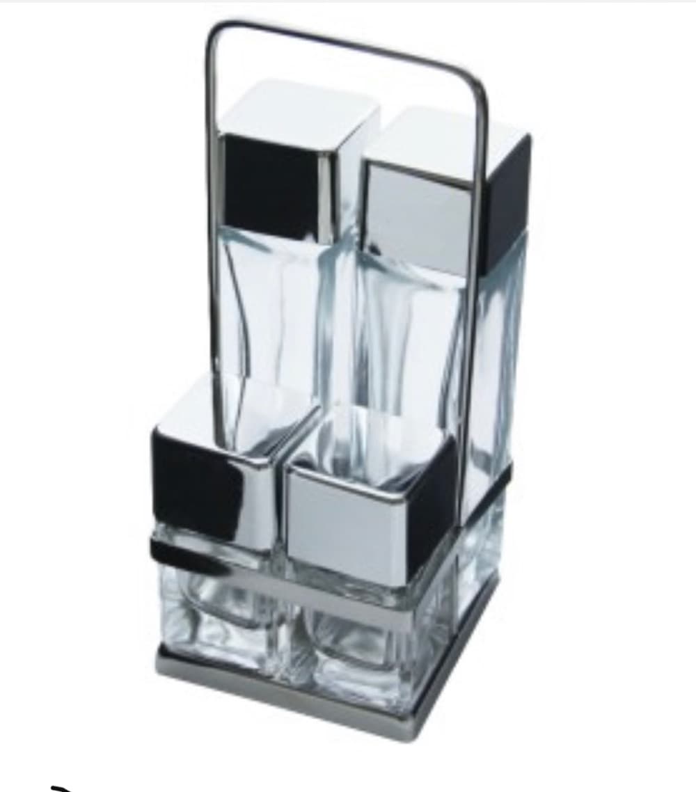 Pasabahce Salt Pepper Oils Set Of 4 